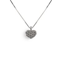 Necklace Promesse Woman in White Gold Diamante 0.26 Ct PAVETT5 - PAVETT5